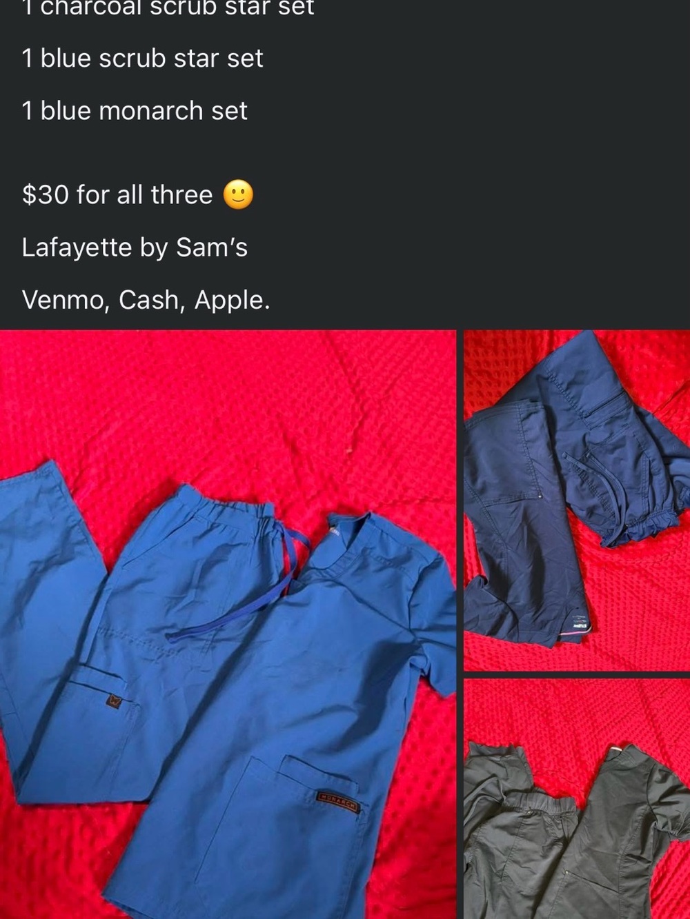 Women’s Blue Medical Scrub Set